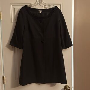 Semantiks Duster in Navy/Black Jacquard